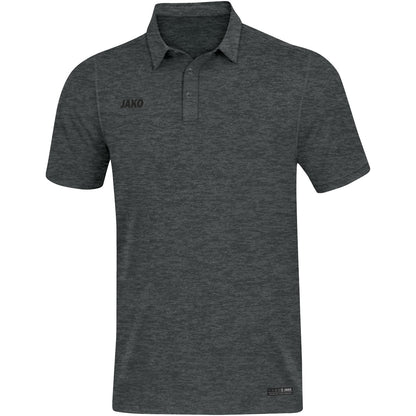 JAKO Polo Premium Basics – Grau (21) (vorne)