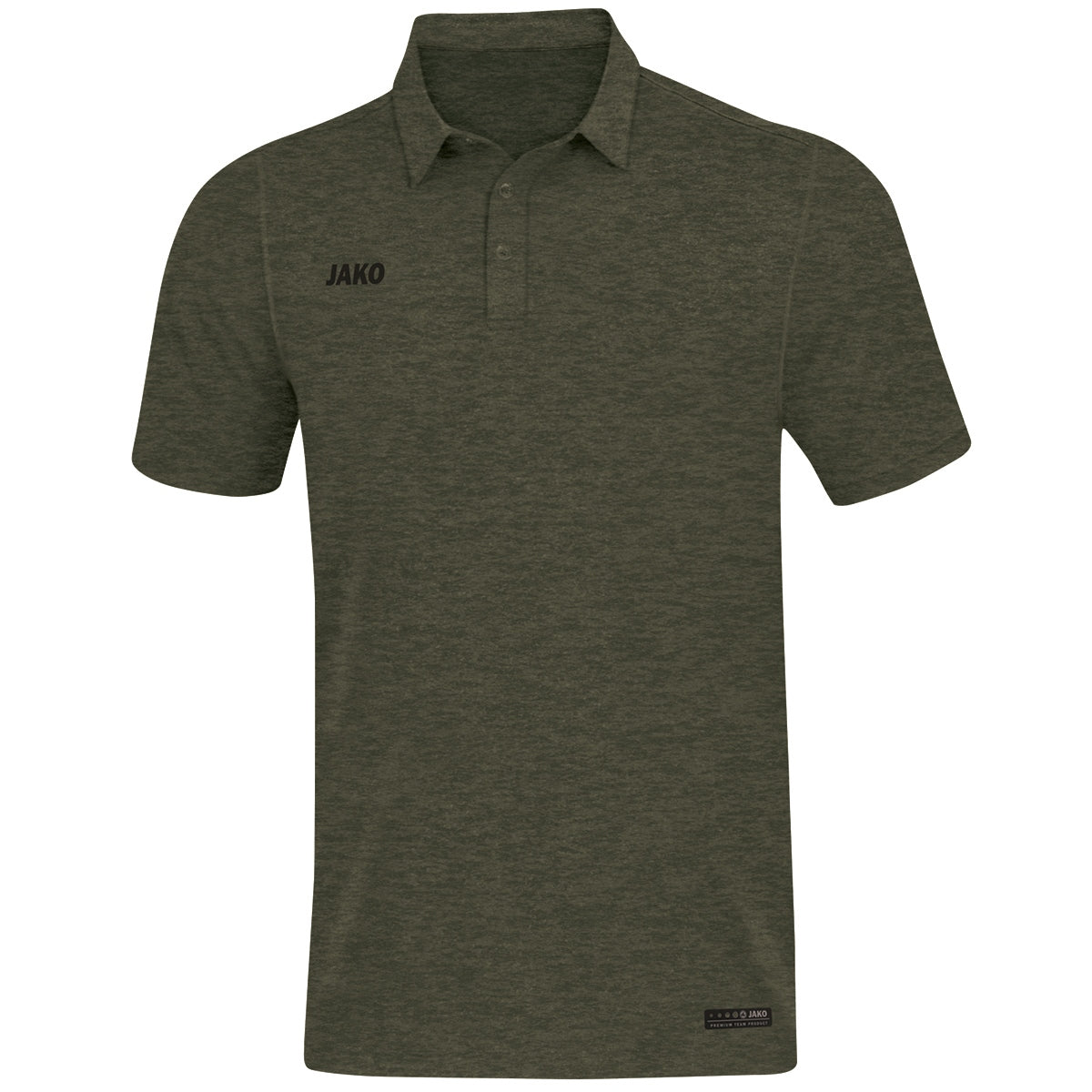 JAKO Polo Premium Basics – Grün (vorne)