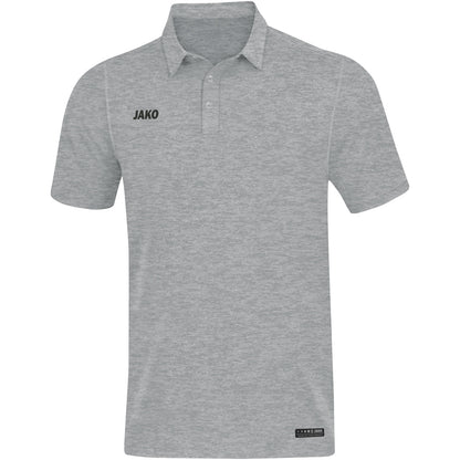 JAKO Polo Premium Basics – Grau (40) (vorne)