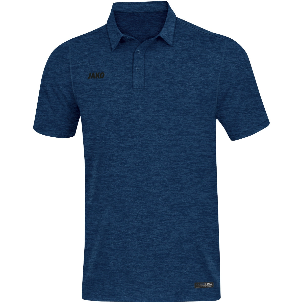 JAKO Polo Premium Basics – Blau (49) (vorne)
