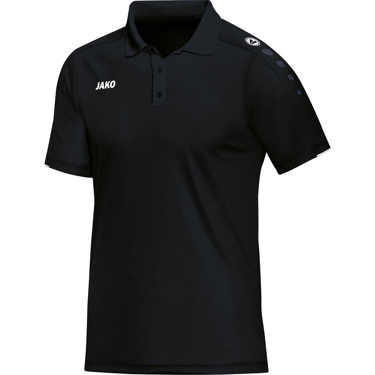 JAKO Polo Classico – Schwarz (vorne)