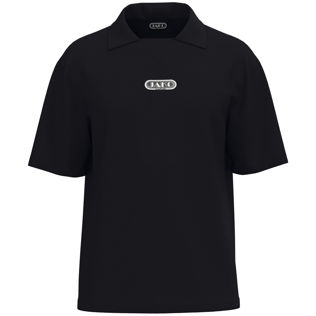 JAKO Polo Wardrobe – Schwarz (vorne)