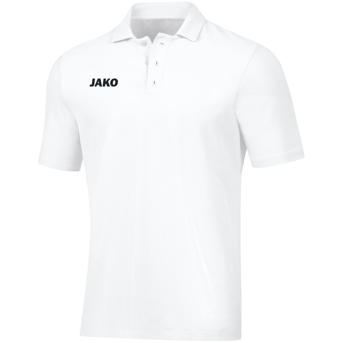 JAKO Polo Base – Weiß (vorne)