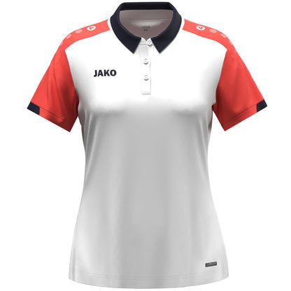 JAKO Polo Dynamic Damen – Weiß (vorne)