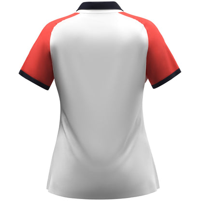 JAKO Polo Dynamic Damen – Weiß (hinten)