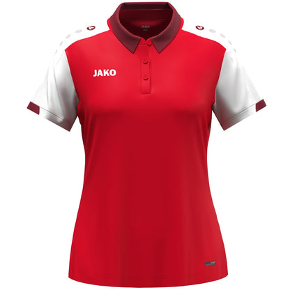 JAKO Polo Dynamic Damen – Rot (vorne)