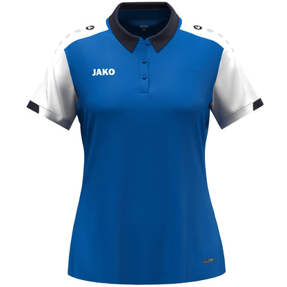 JAKO Polo Dynamic Damen – Blau (405) (vorne)