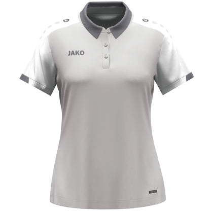 JAKO Polo Dynamic Damen – Grau (vorne)