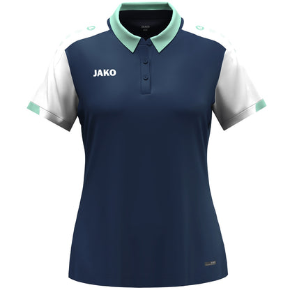 JAKO Polo Dynamic Damen – Blau (915) (vorne)