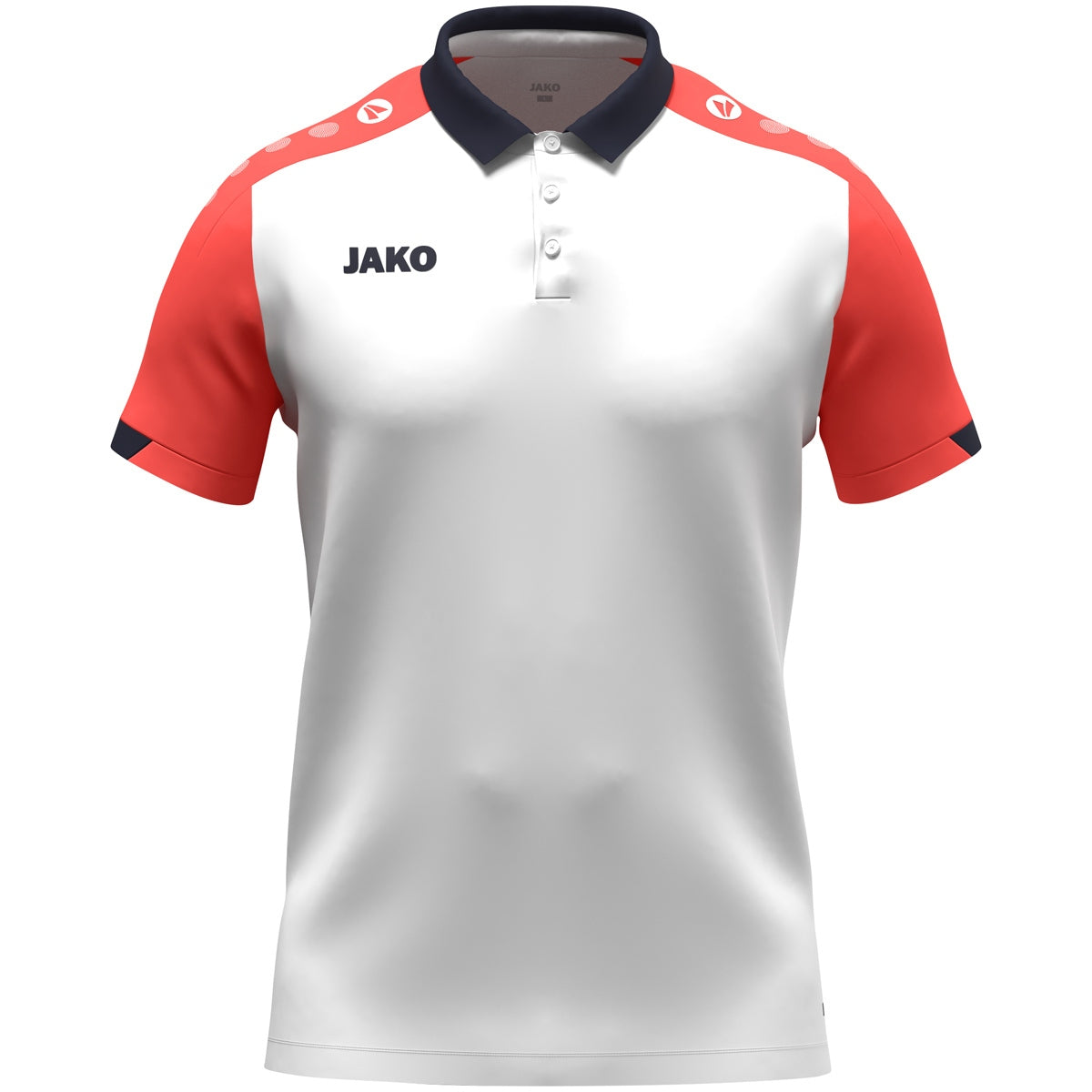 JAKO Polo Dynamic – Weiß (vorne)