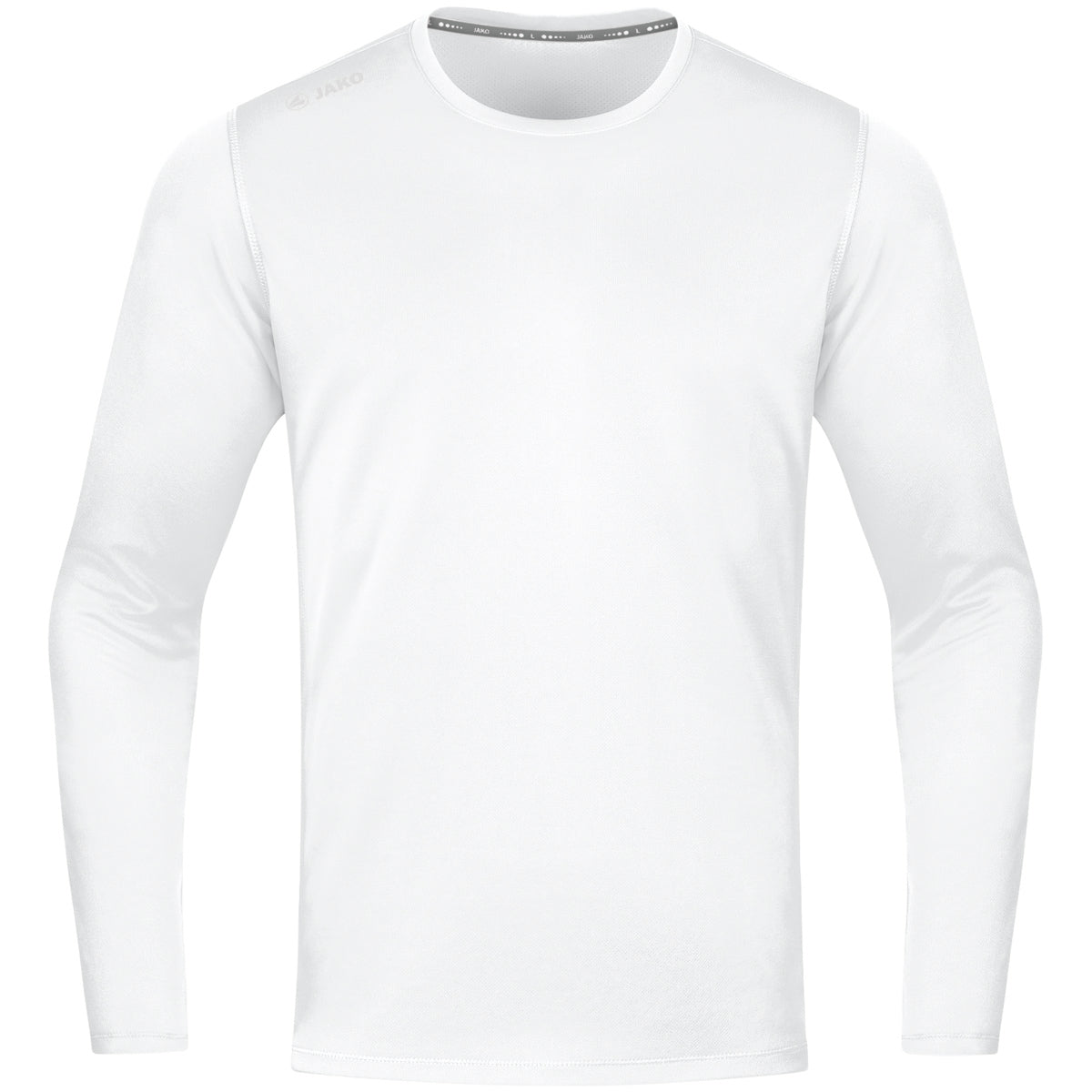JAKO Longsleeve Run 2.0 – Weiß (vorne)