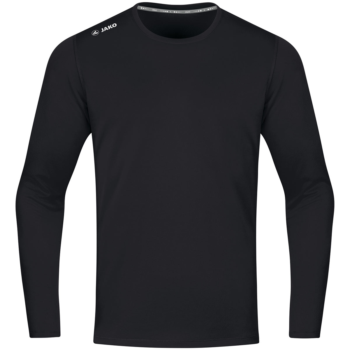 JAKO Longsleeve Run 2.0 – Schwarz (vorne)