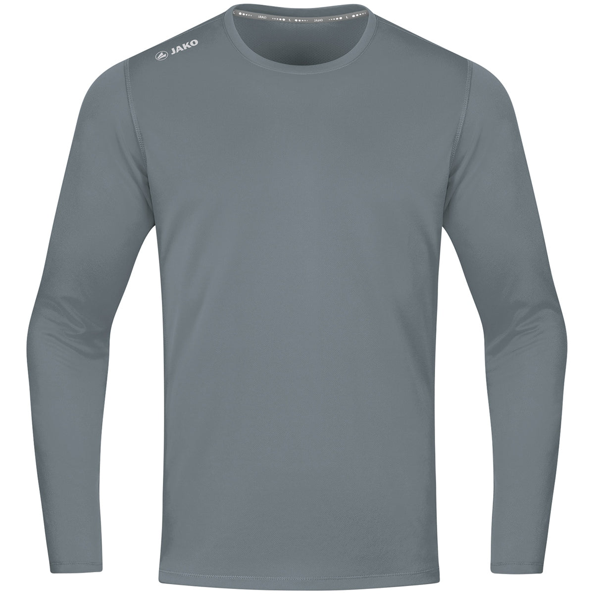 JAKO Longsleeve Run 2.0 – Grau (vorne)
