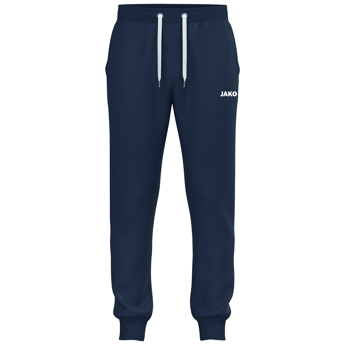 JAKO Jogginghose One Cotton mit Bündchen – Blau (vorne)