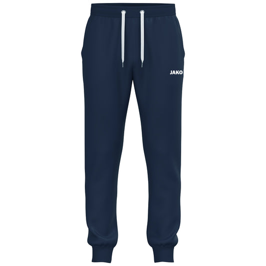 JAKO Jogginghose One Cotton mit Bündchen – Blau (vorne)