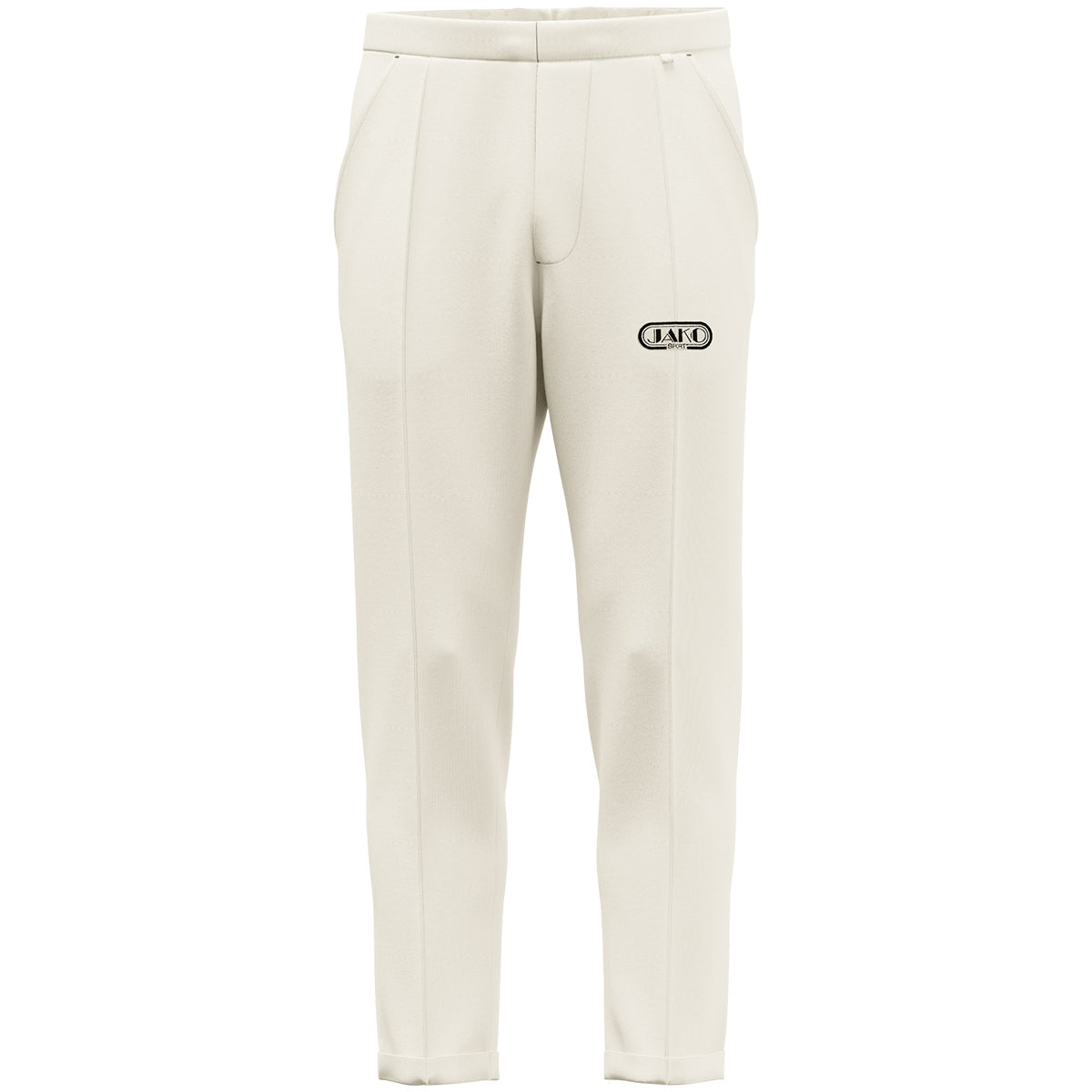 JAKO Tracksuit Hose Wardrobe – Weiß (vorne)