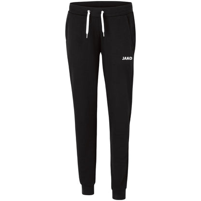 JAKO Jogginghose Base mit Bündchen Damen – Schwarz (vorne)