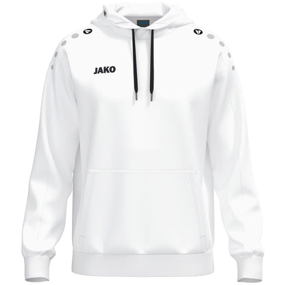 JAKO Kapuzensweat One Cotton – Weiß (vorne)