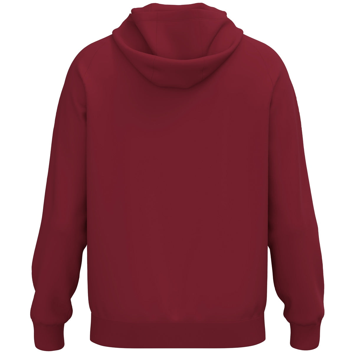 JAKO Kapuzensweat One Cotton – Rot (155) (hinten)