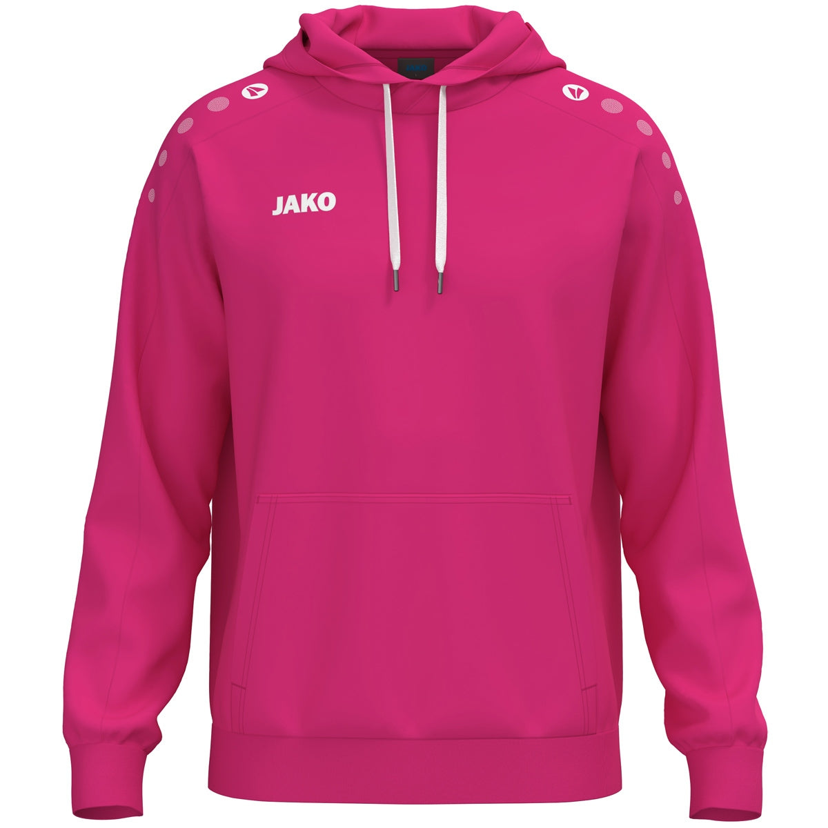 JAKO Kapuzensweat One Cotton – Pink (vorne)