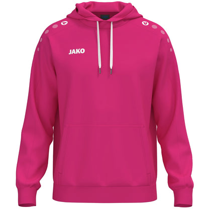 JAKO Kapuzensweat One Cotton – Pink (vorne)