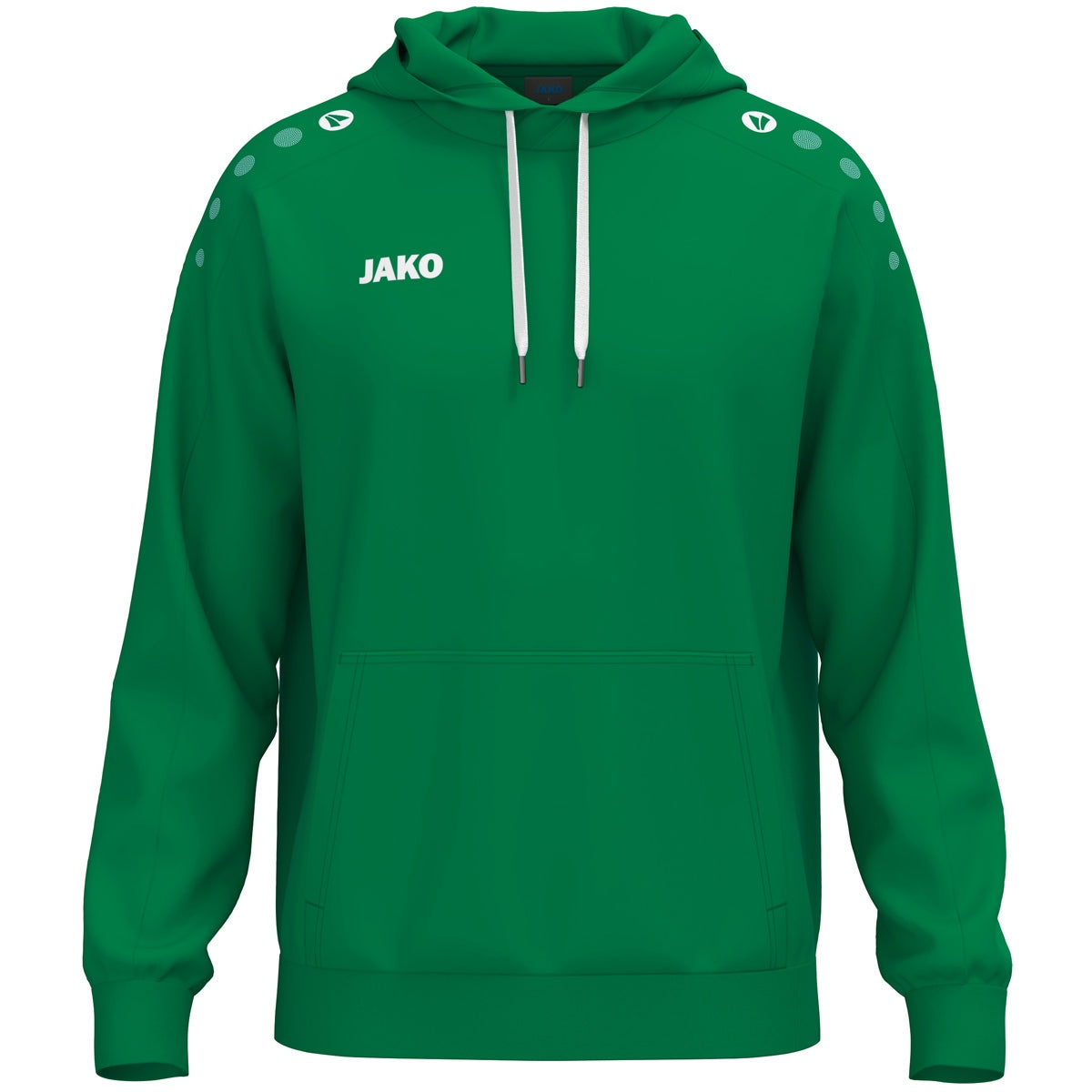 JAKO Kapuzensweat One Cotton – Grün (vorne)