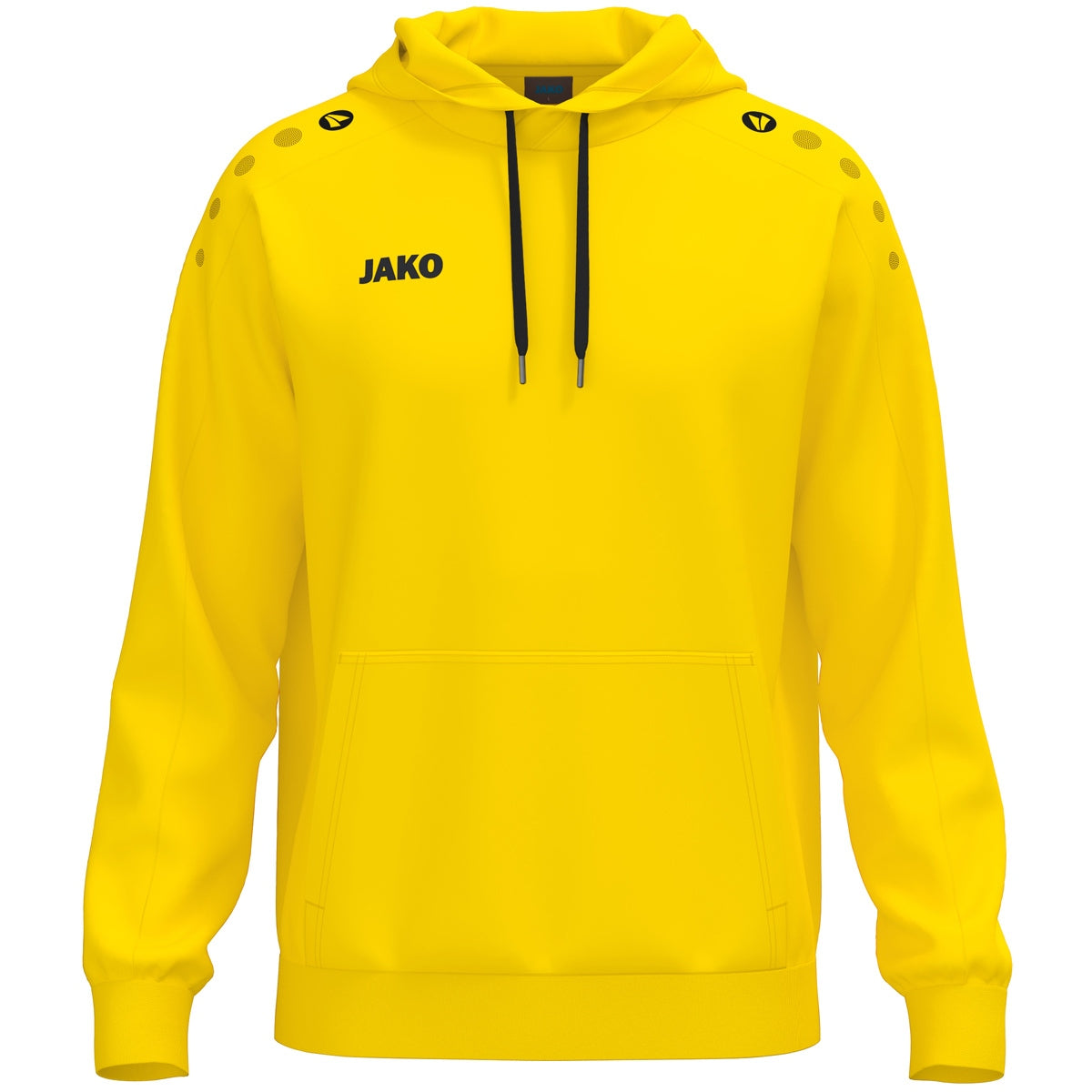JAKO Kapuzensweat One Cotton – Gelb (vorne)