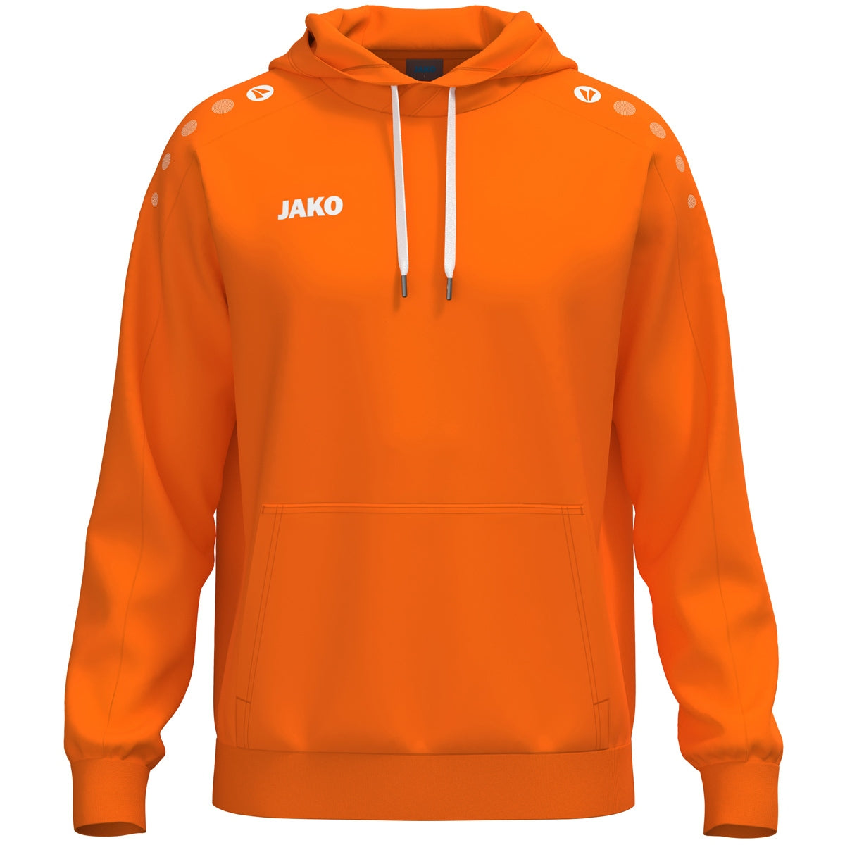 JAKO Kapuzensweat One Cotton – Orange (vorne)