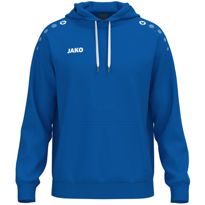 JAKO Kapuzensweat One Cotton – Blau (400) (vorne)