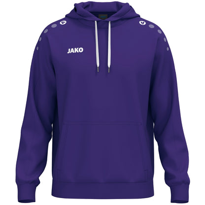 JAKO Kapuzensweat One Cotton – Lila (vorne)