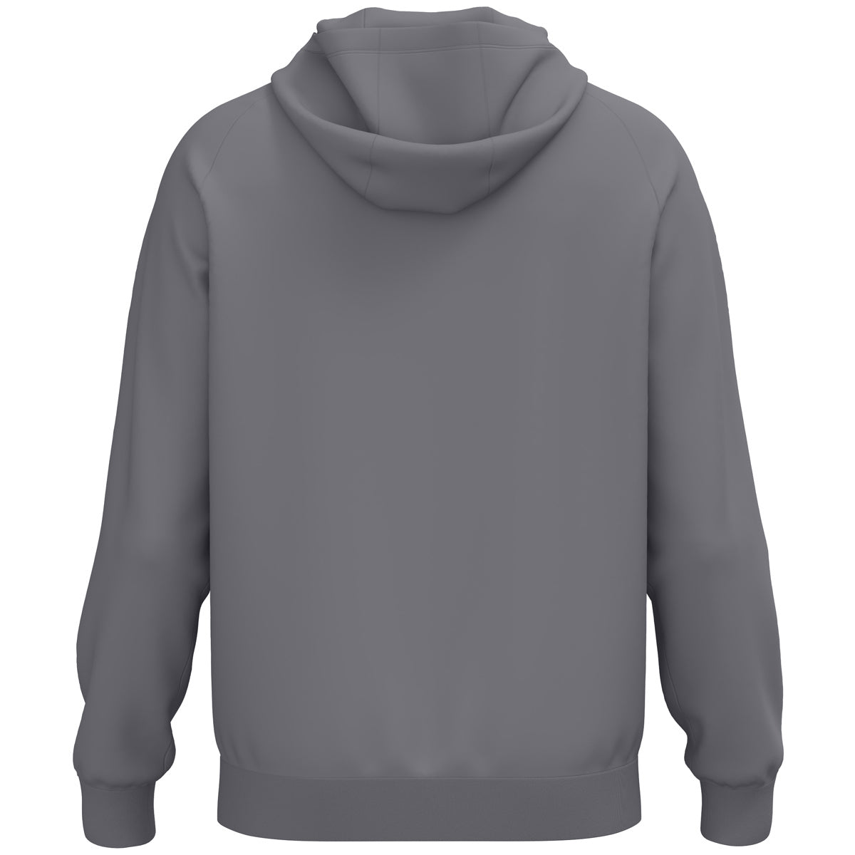 JAKO Kapuzensweat One Cotton – Grau (hinten)