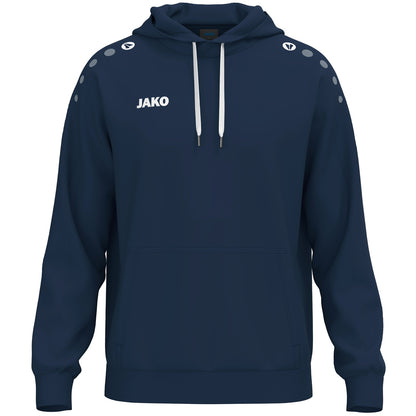JAKO Kapuzensweat One Cotton – Blau (900) (vorne)