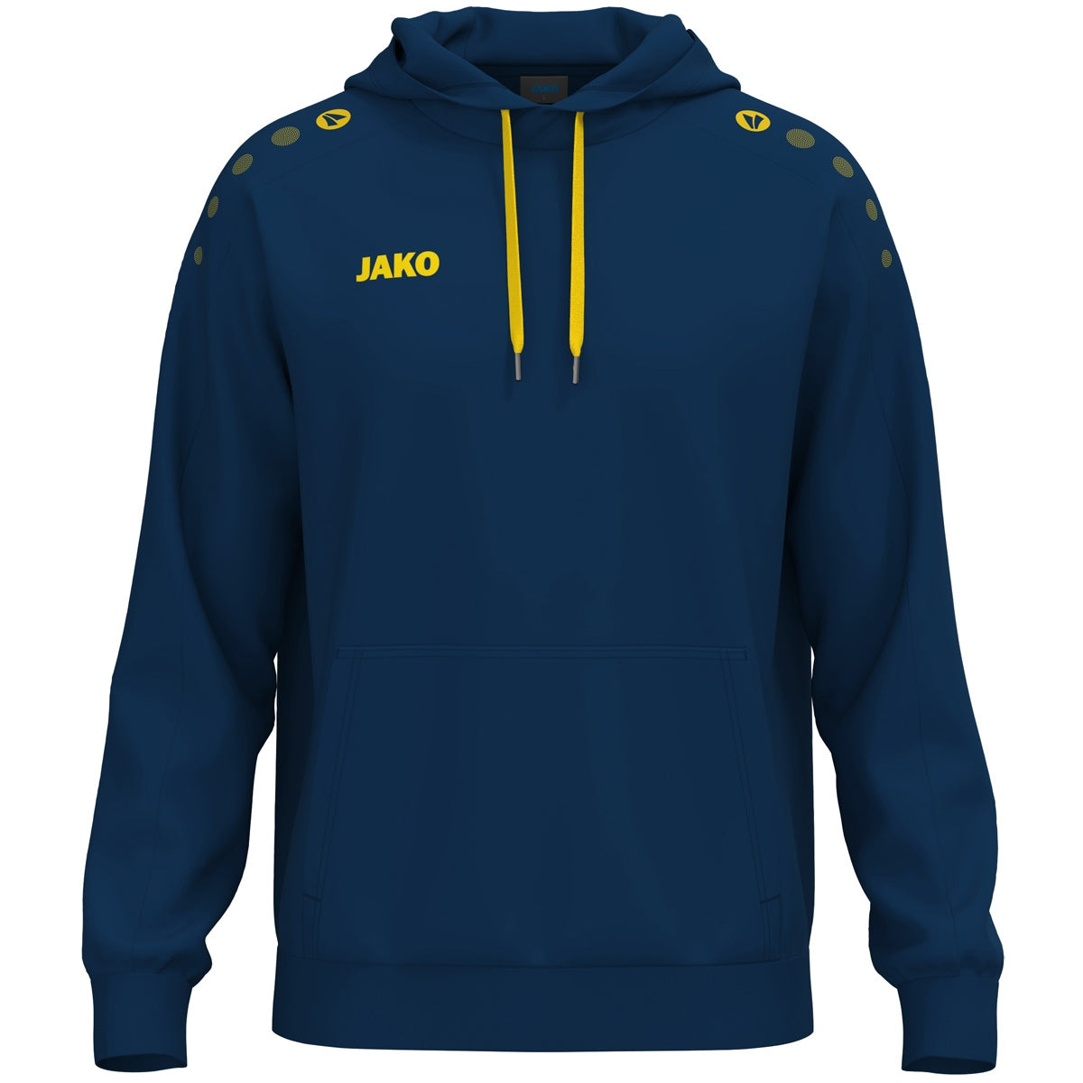 JAKO Kapuzensweat One Cotton – Blau (941) (vorne)