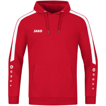 JAKO Kapuzensweat Power – Rot (vorne)