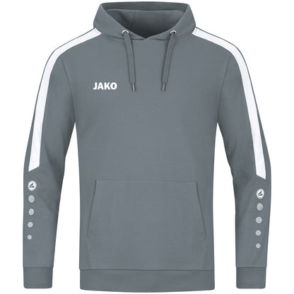 JAKO Kapuzensweat Power – Grau (vorne)