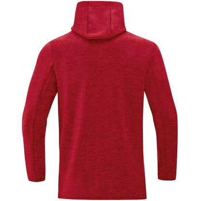 JAKO Kapuzensweat Premium Basics – Rot (hinten)