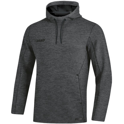 JAKO Kapuzensweat Premium Basics – Grau (21) (vorne)
