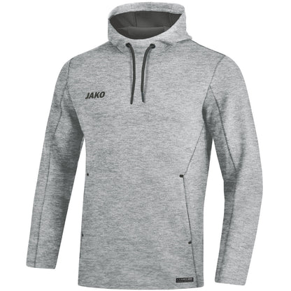 JAKO Kapuzensweat Premium Basics – Grau (40) (vorne)