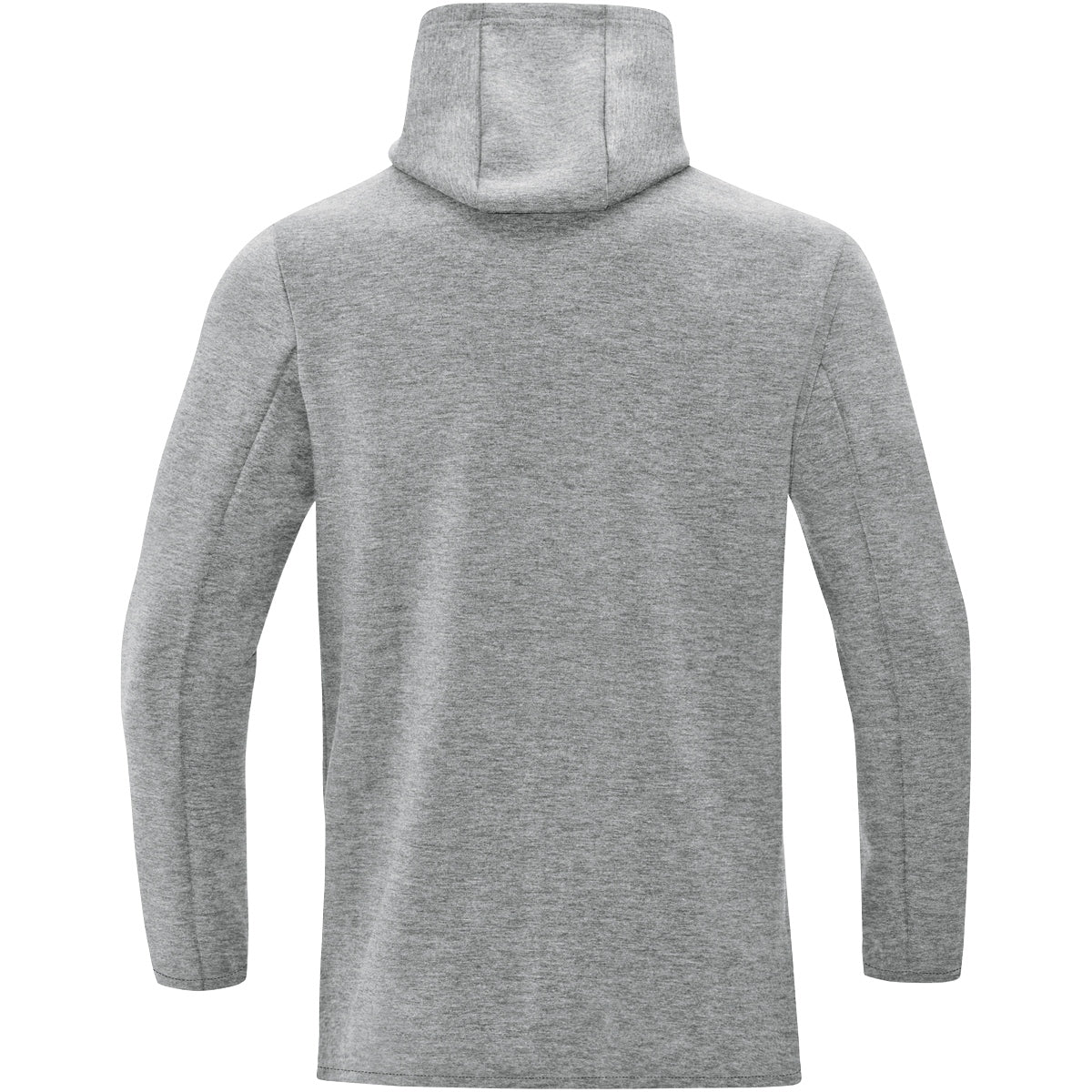 JAKO Kapuzensweat Premium Basics – Grau (40) (hinten)