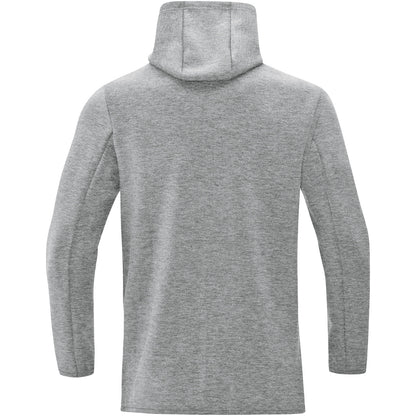 JAKO Kapuzensweat Premium Basics – Grau (40) (hinten)