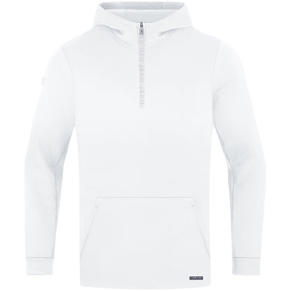 JAKO Zip Hoodie Pro Casual – Weiß (vorne)