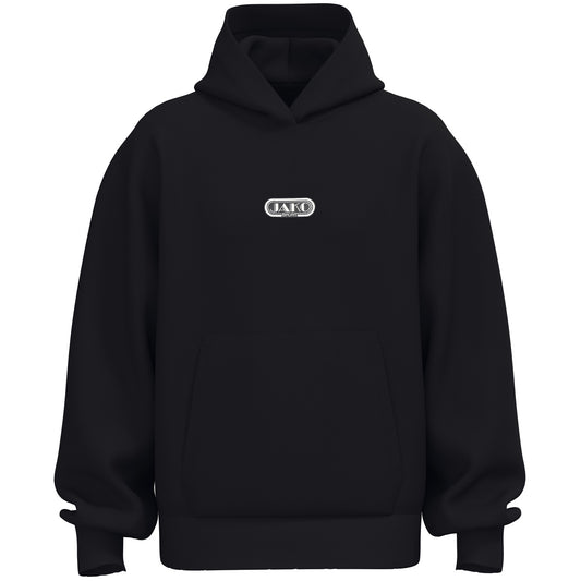 JAKO Kapuzensweat Wardrobe – Schwarz (vorne)