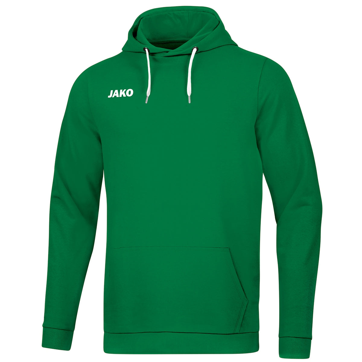JAKO Kapuzensweat Base – Grün (vorne)