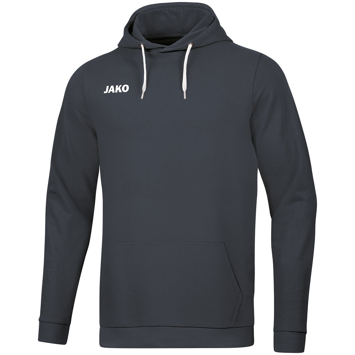 JAKO Kapuzensweat Base – Grau (21) (vorne)