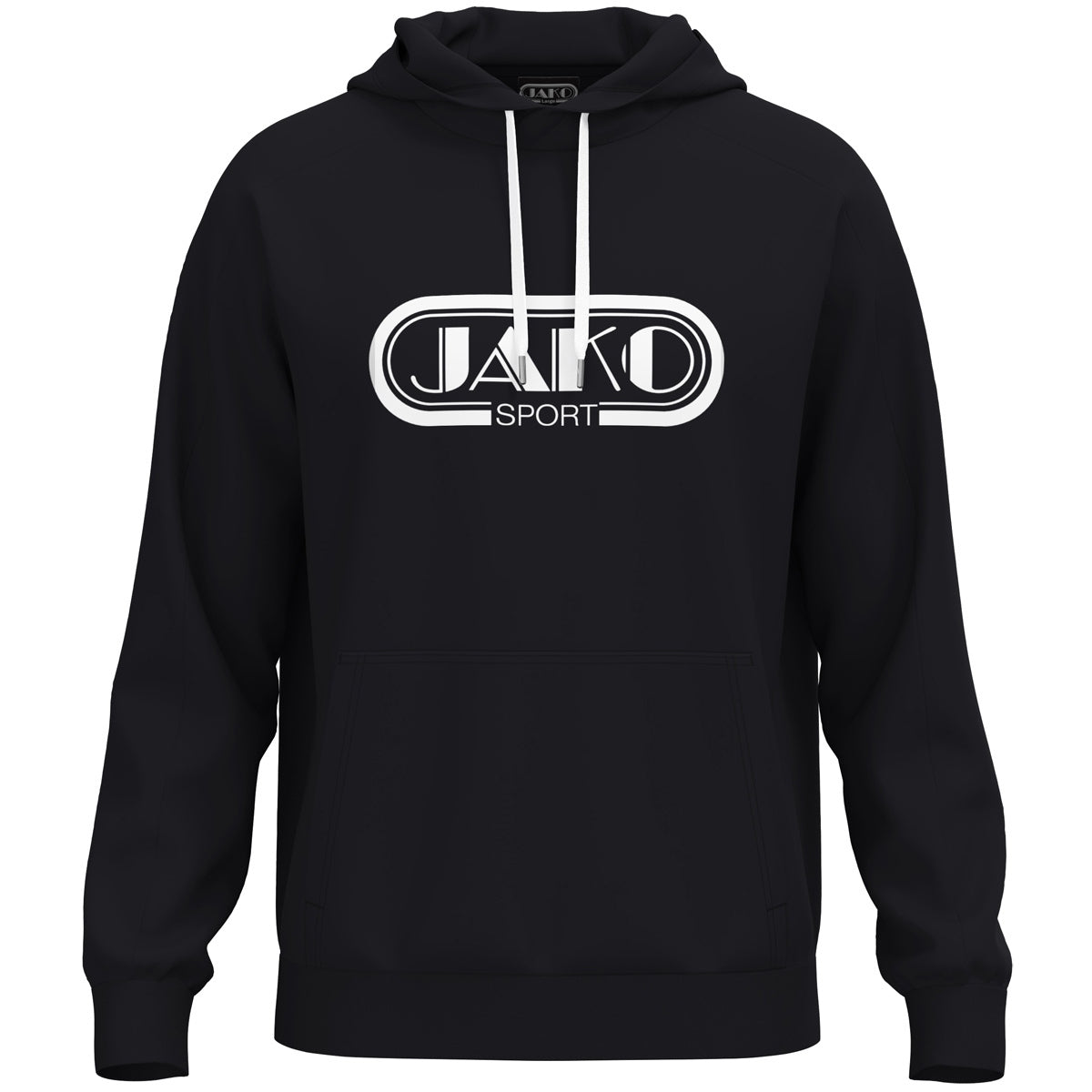 JAKO Kapuzensweat Promo – Schwarz (vorne)