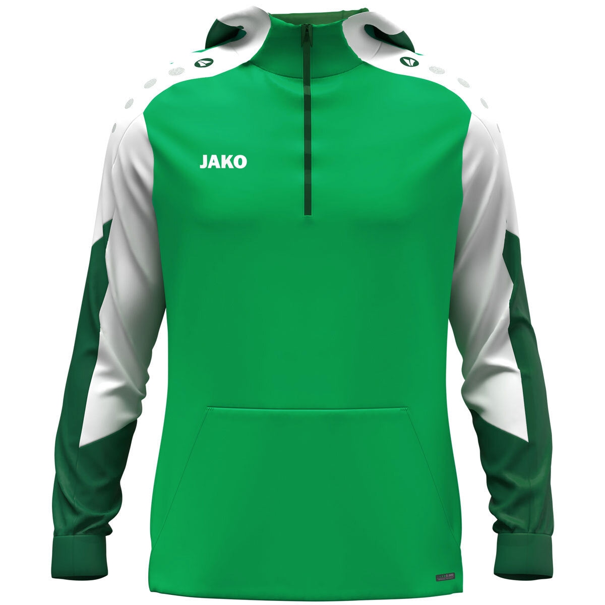 JAKO Zip Hoodie Dynamic – Grün (vorne)