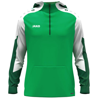 JAKO Zip Hoodie Dynamic – Grün (vorne)