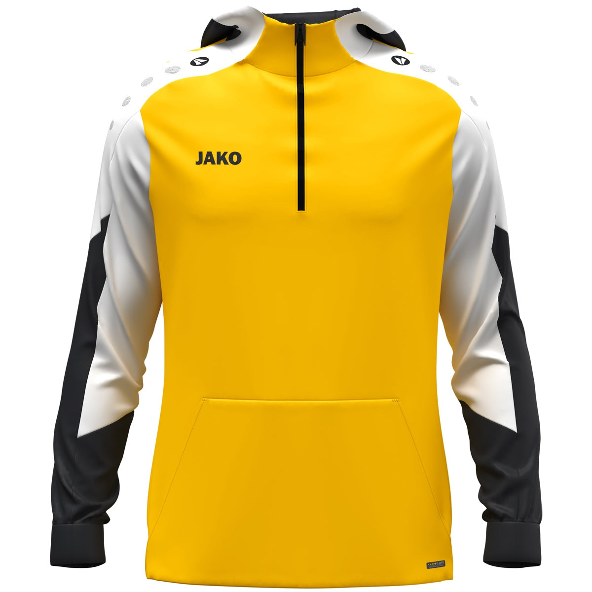 JAKO Zip Hoodie Dynamic – Gelb (vorne)