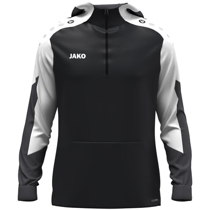 JAKO Zip Hoodie Dynamic – Schwarz (vorne)