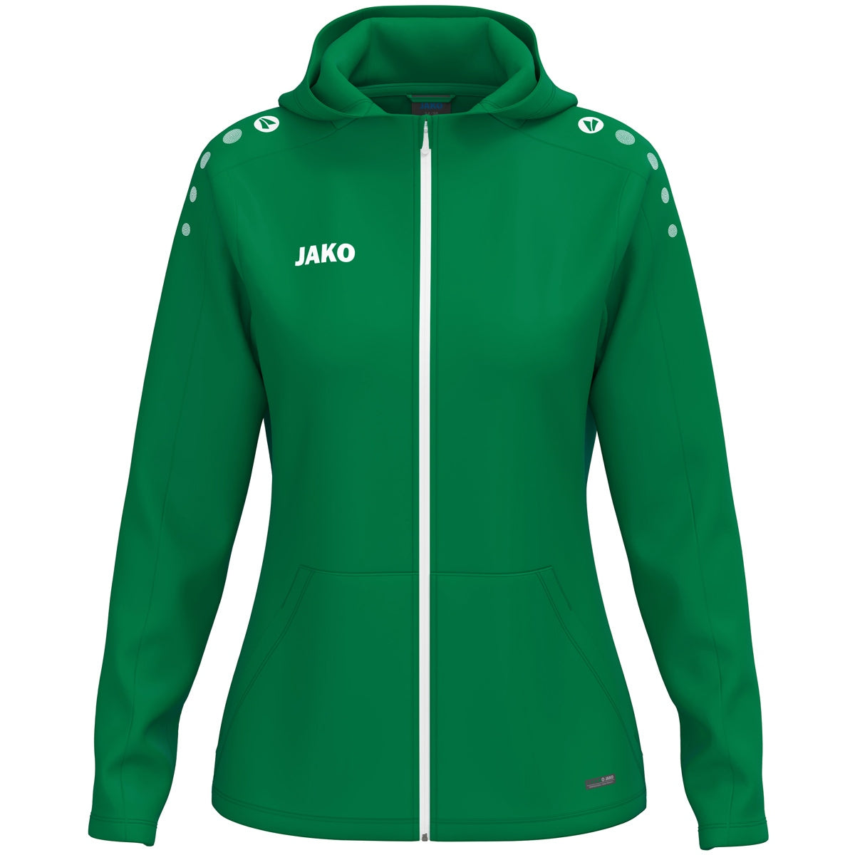 JAKO Kapuzenjacke One Damen – Grün (vorne)